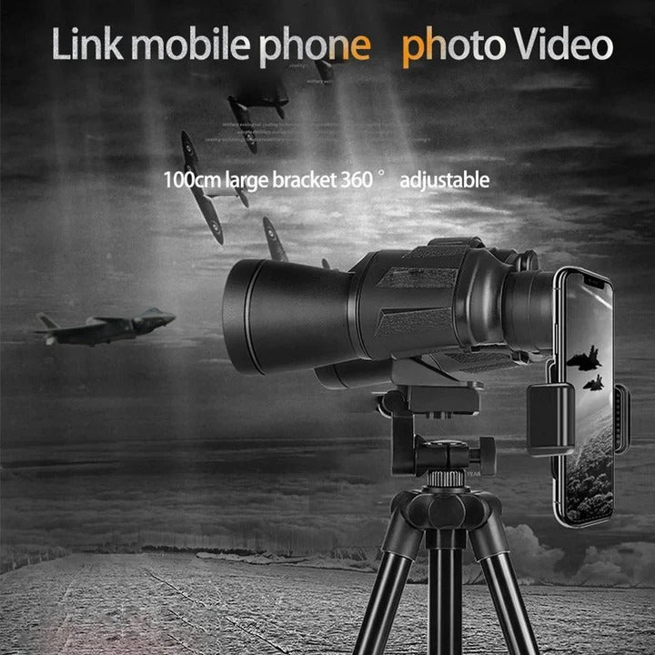 Powerful 20x Zoom Binoculars with Waterproof Design & Phone Mount