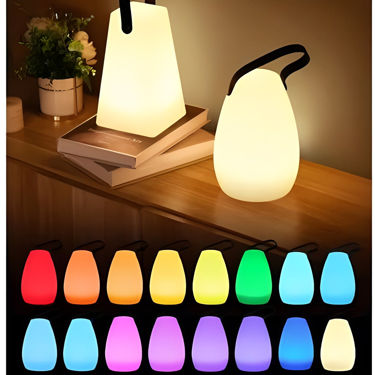 Versatile Rechargeable LED Table Lamp for Indoor and Outdoor Use