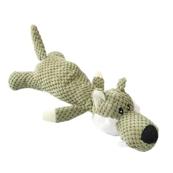 Tough Canvas Canine Chew Toy for Tugging and Fetching Fun