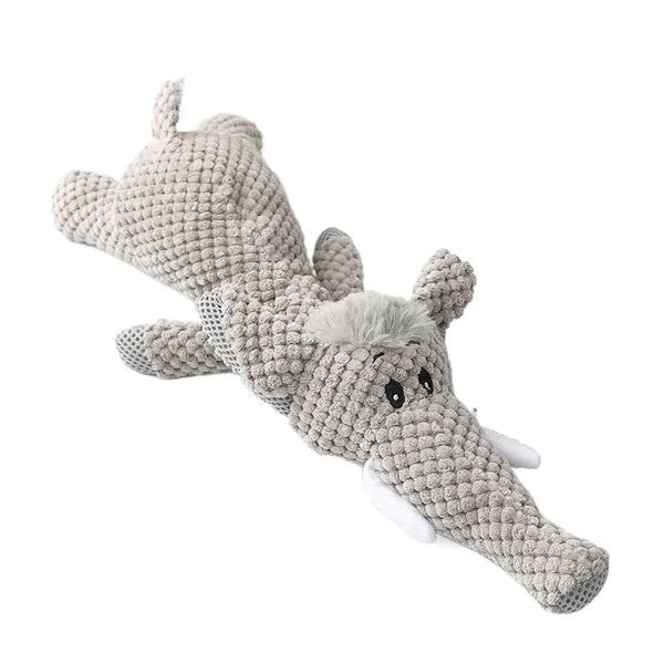 Tough Canvas Canine Chew Toy for Tugging and Fetching Fun