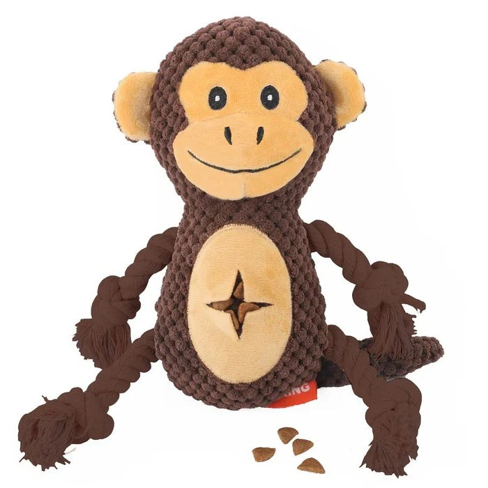 Tough Canvas Canine Chew Toy for Tugging and Fetching Fun