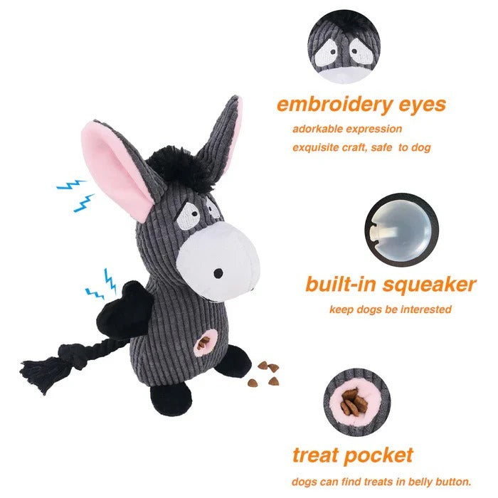 Tough Canvas Canine Chew Toy for Tugging and Fetching Fun