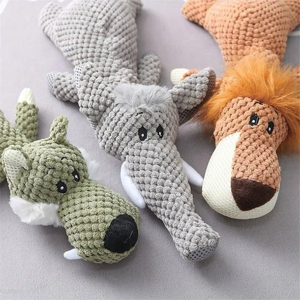 Tough Canvas Canine Chew Toy for Tugging and Fetching Fun