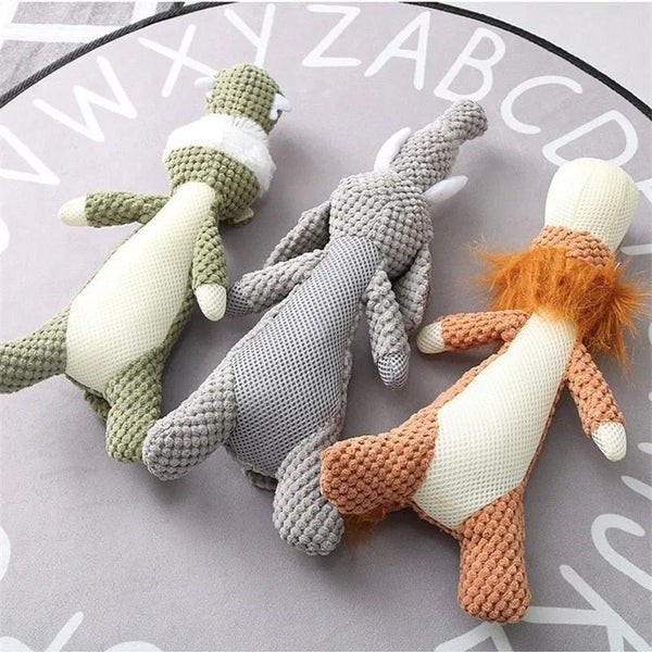 Tough Canvas Canine Chew Toy for Tugging and Fetching Fun