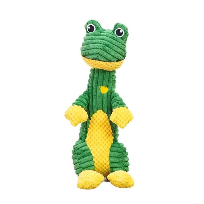 Tough Plush Chew Toy with Built-In Squeaker for Dogs