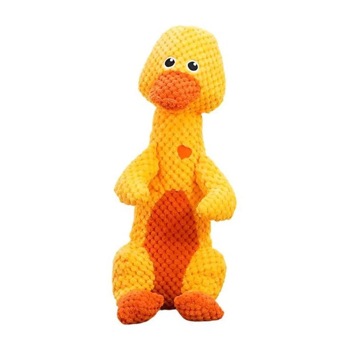 Tough Plush Chew Toy with Built-In Squeaker for Dogs