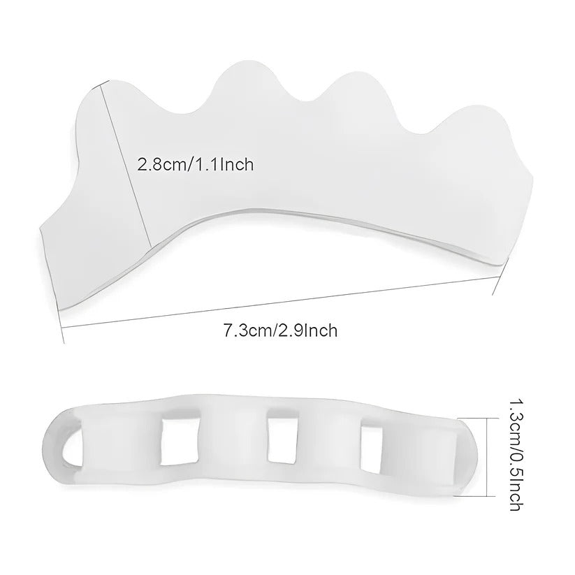 Comfort Fit Gel Toe Spacers for Enhanced Toe Alignment