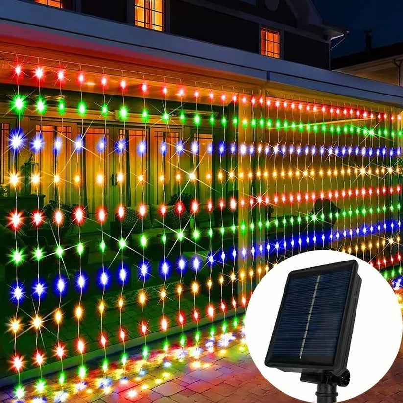 Illuminate Your Evenings with Solar-Powered Patio Curtain Lights