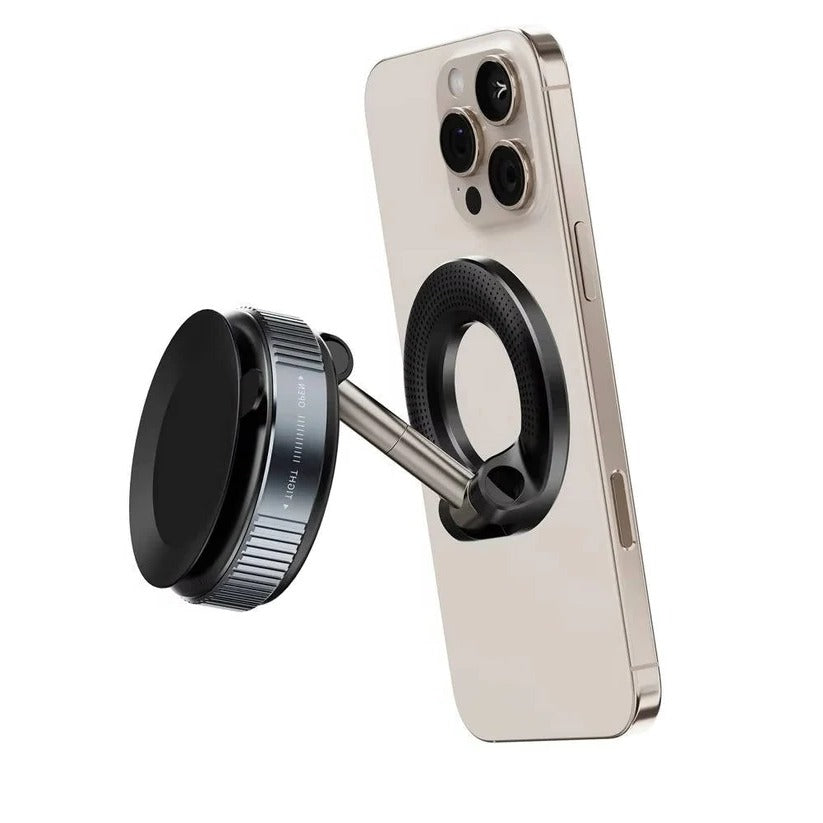 Compact Magnetic Car Phone Holder with 360-Degree Rotation