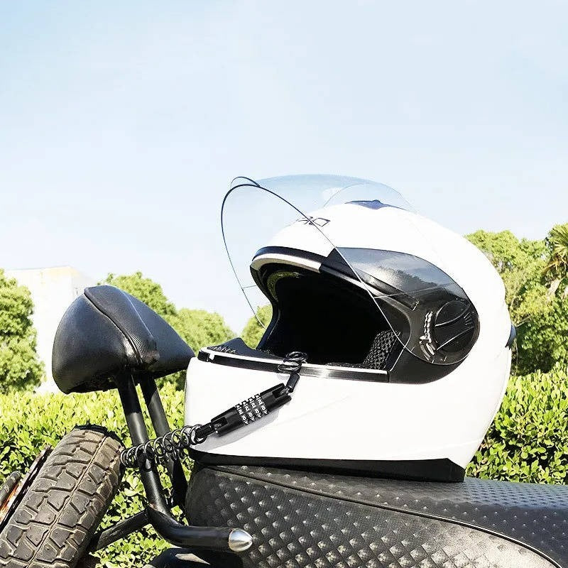 SecureFit Helmet Lock with 59-Inch Durable Steel Cable