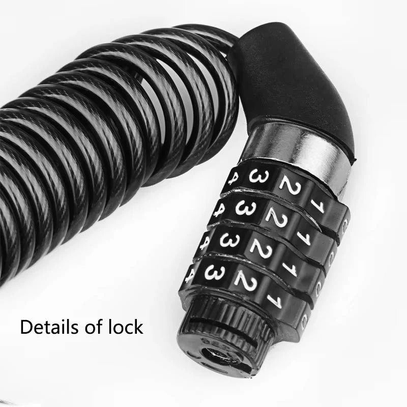 SecureFit Helmet Lock with 59-Inch Durable Steel Cable
