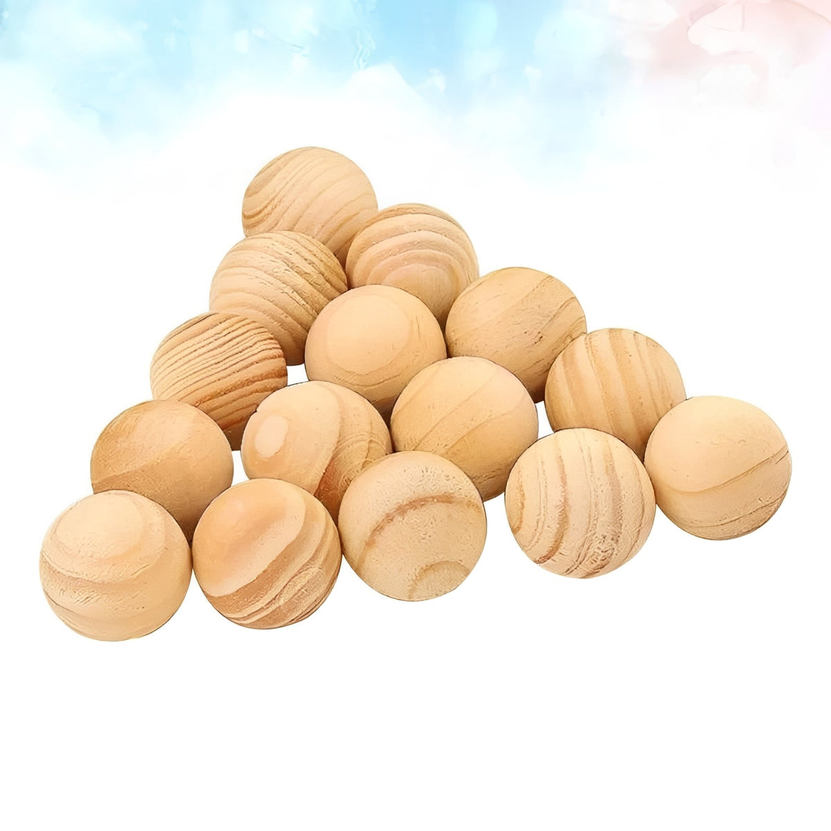Natural Cedar Scented Moth Deterrent Balls for Closet Freshness