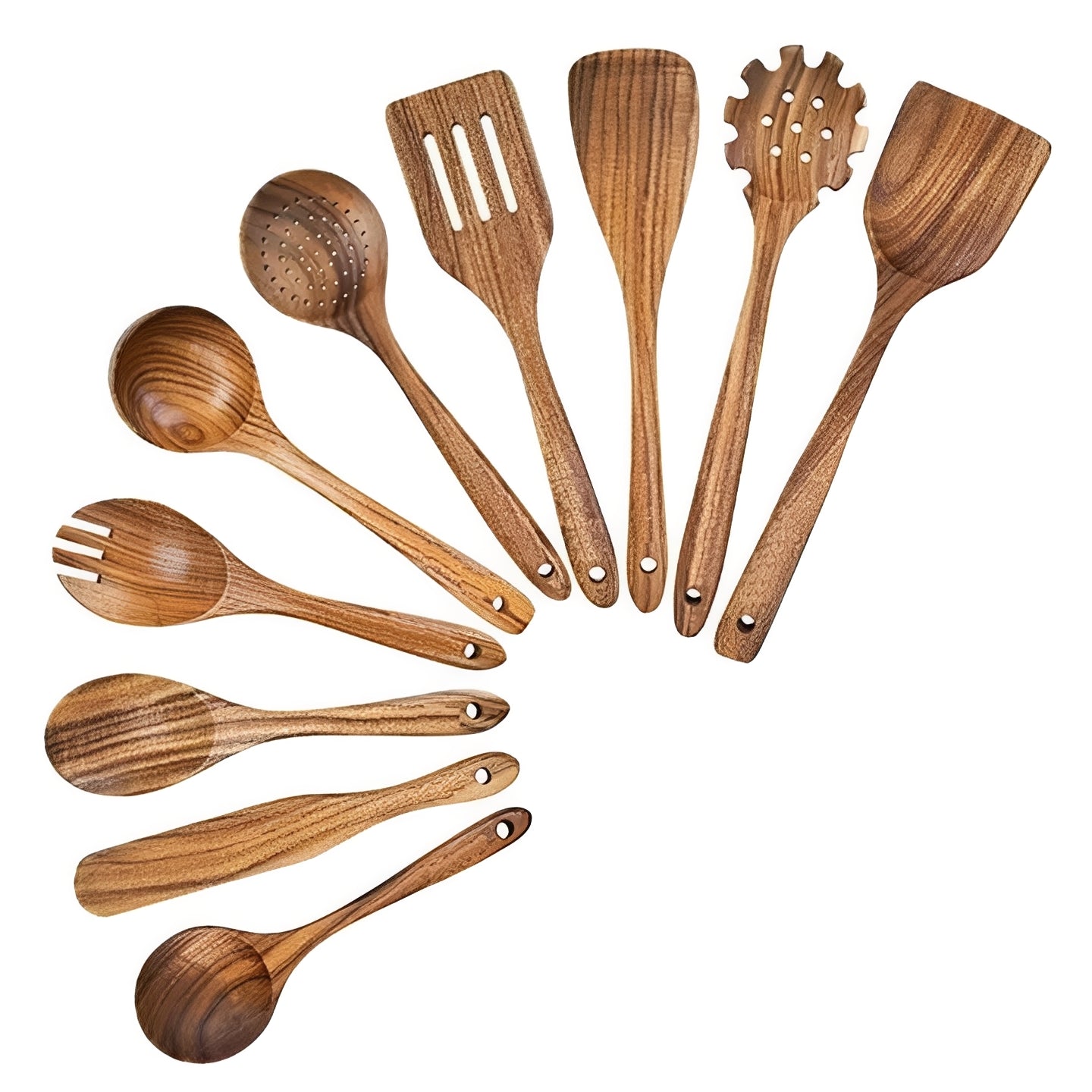 Ergonomic Bamboo Utensil Collection for Effortless Cooking
