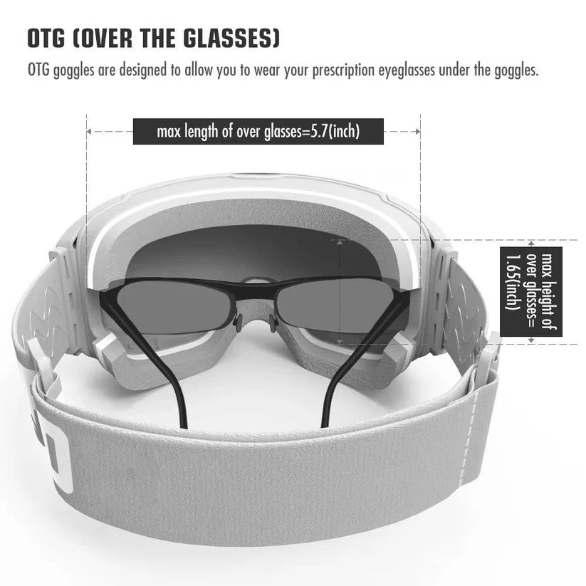 Versatile Snow Goggles with Quick-Swap Magnetic Lenses