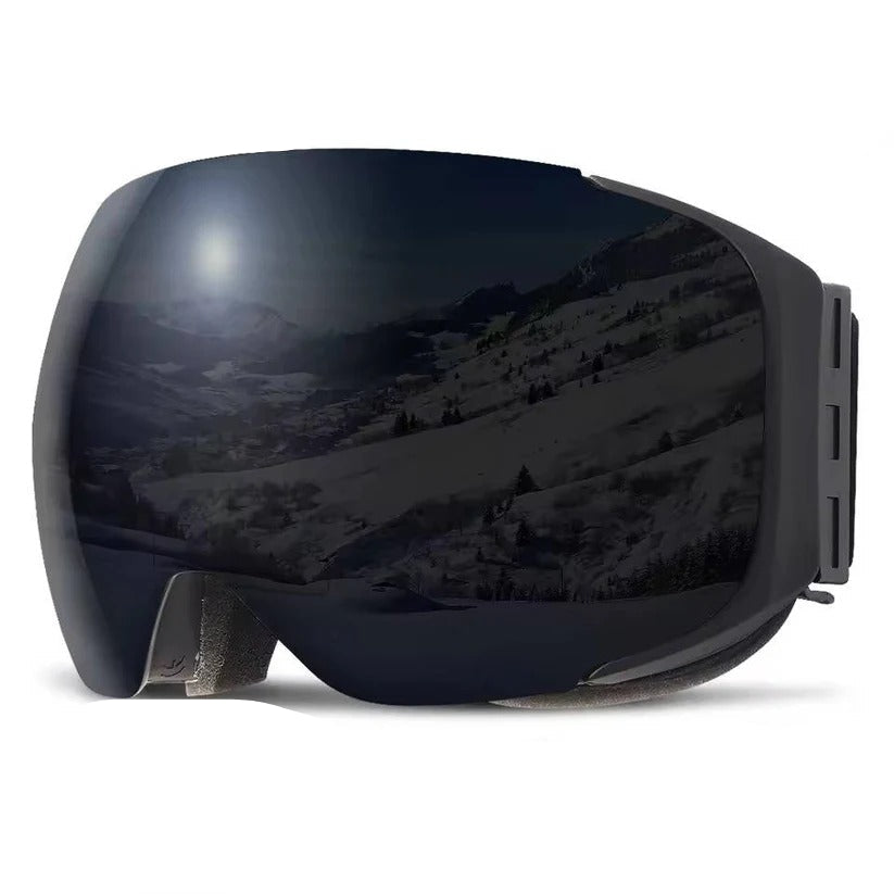 Versatile Snow Goggles with Quick-Swap Magnetic Lenses