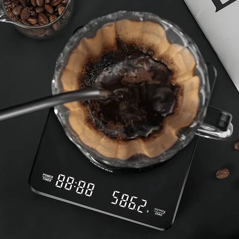 Precision Coffee Weight Scale with Timer and Spill Mat – 3kg Capacity