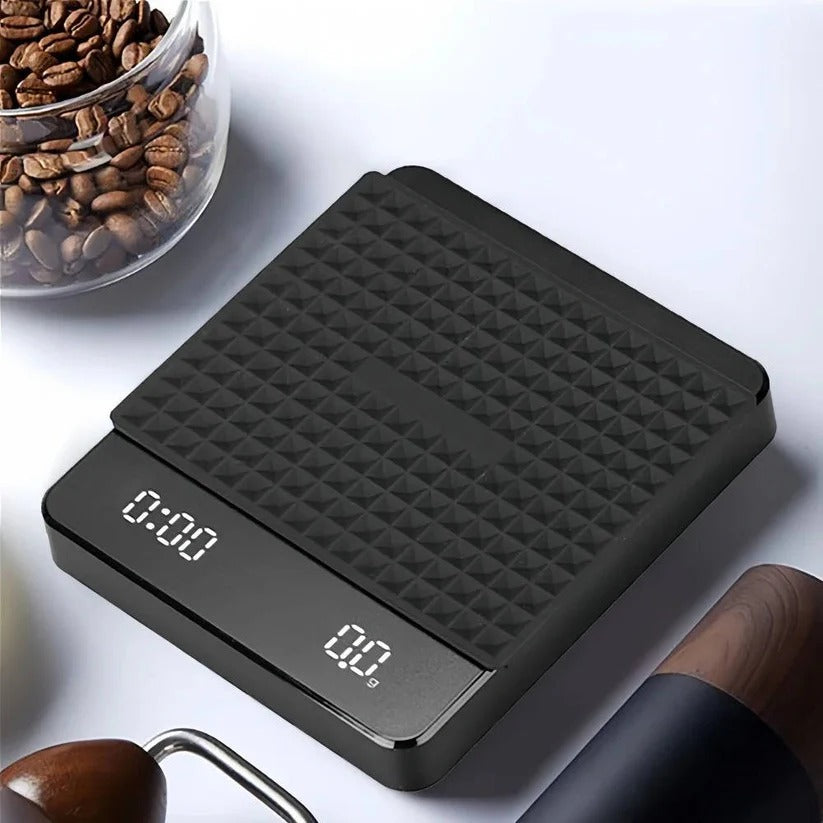Precision Coffee Weight Scale with Timer and Spill Mat – 3kg Capacity