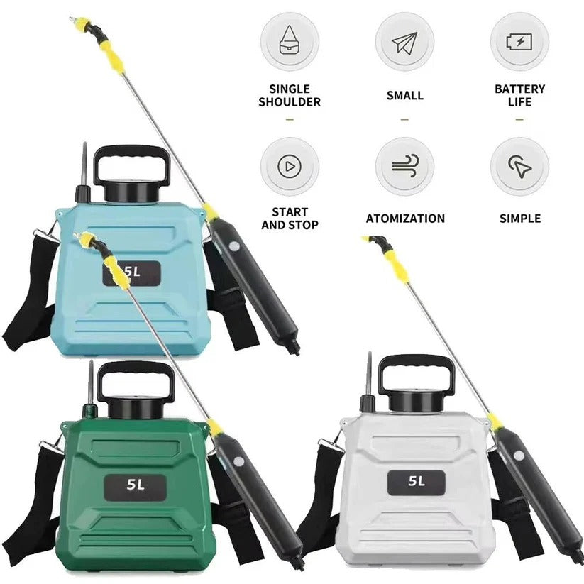 1.3-Gallon Cordless Garden Sprayer with Versatile Nozzle Options
