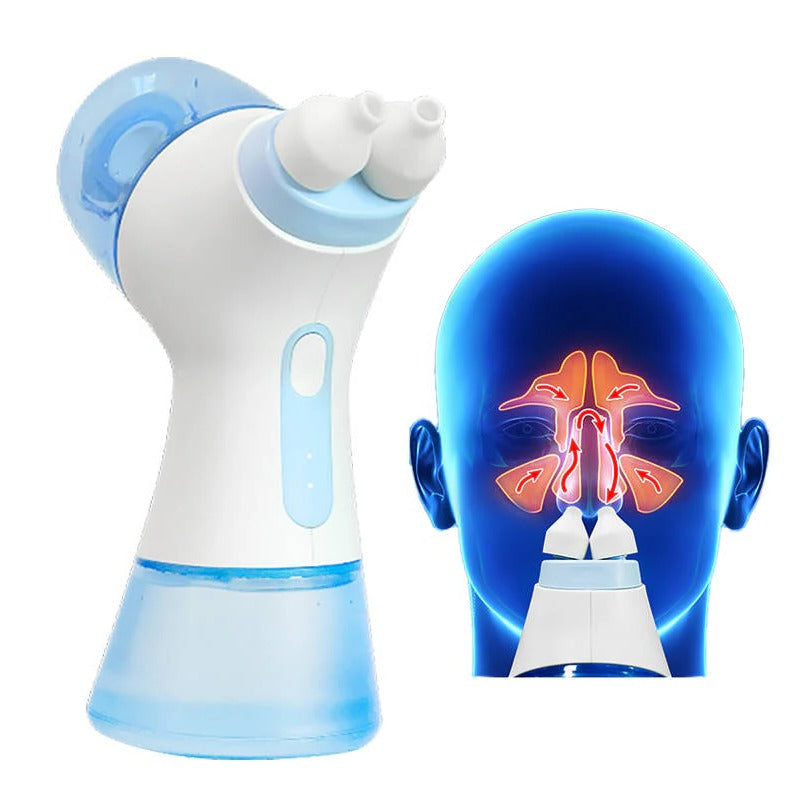 Rechargeable Dual-Action Nasal Rinse System for Instant Relief