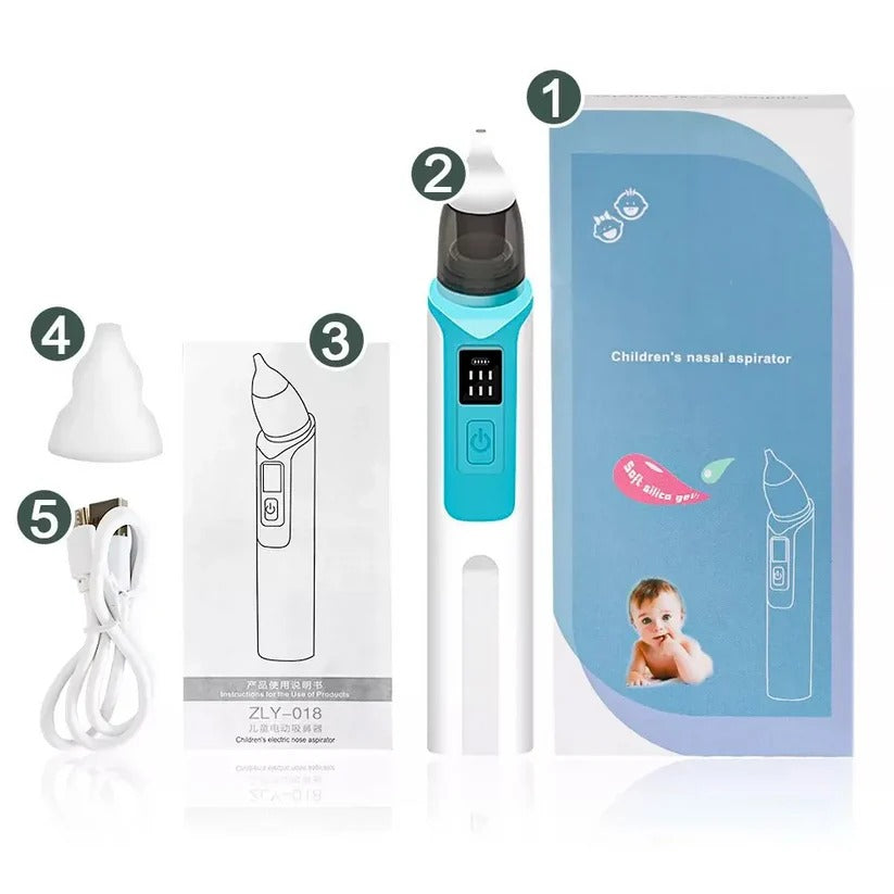 Portable Baby Nasal Cleaner with Dual Silicone Tips