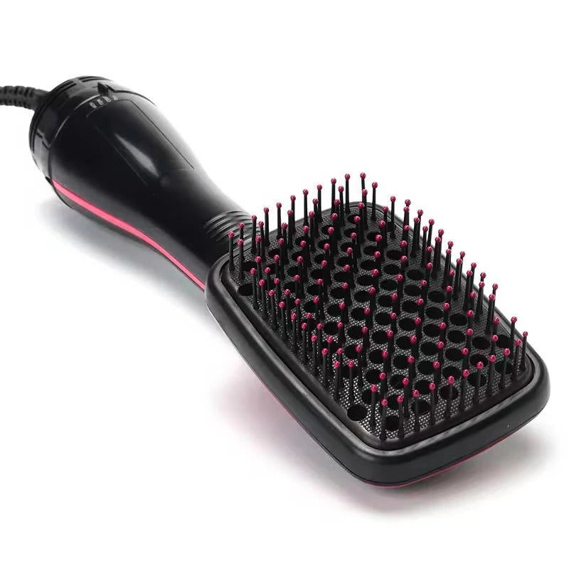 Effortless 1000W Paddle Hair Dryer Brush with 3 Heat Modes
