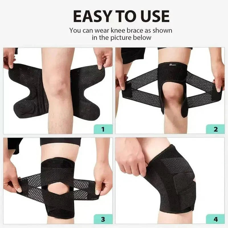 Versatile Knee Support Brace with Enhanced Stability Features
