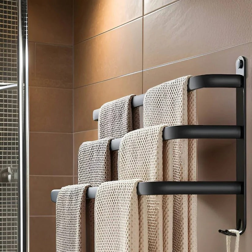 Stylish Space-Saving Wall-Mounted Towel Organizer