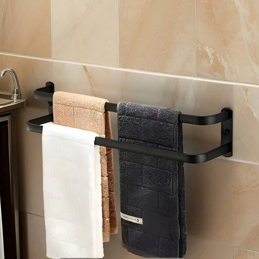 Stylish Space-Saving Wall-Mounted Towel Organizer