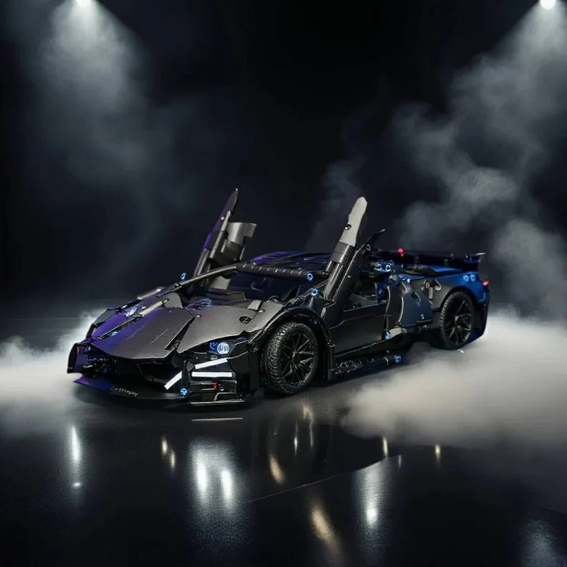 Ultimate 1288-Piece Sports Car Model Kit for Enthusiasts