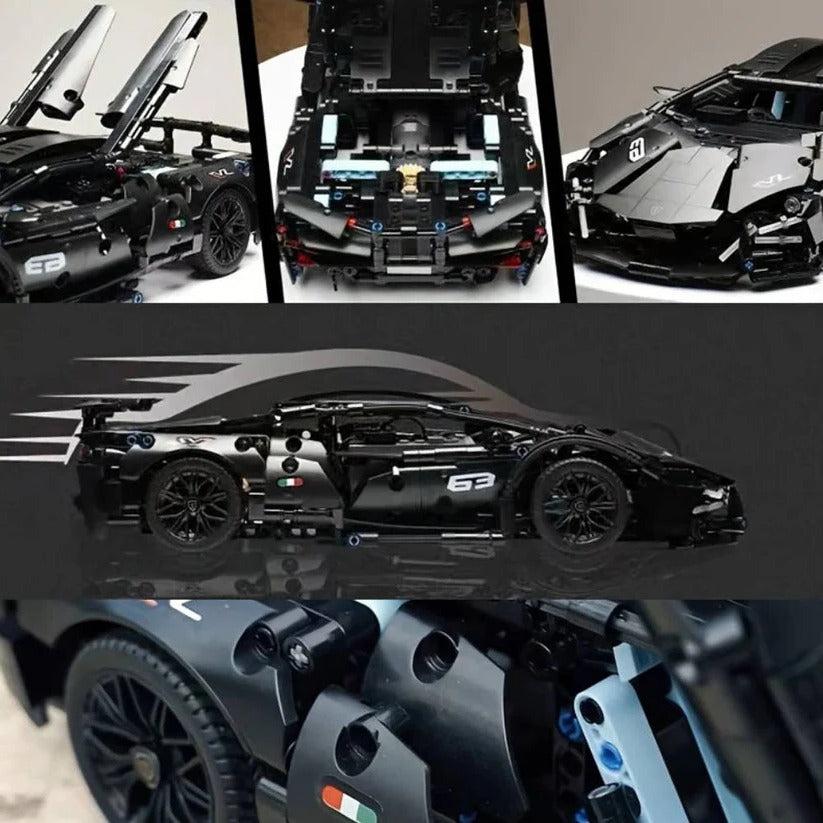 Ultimate 1288-Piece Sports Car Model Kit for Enthusiasts