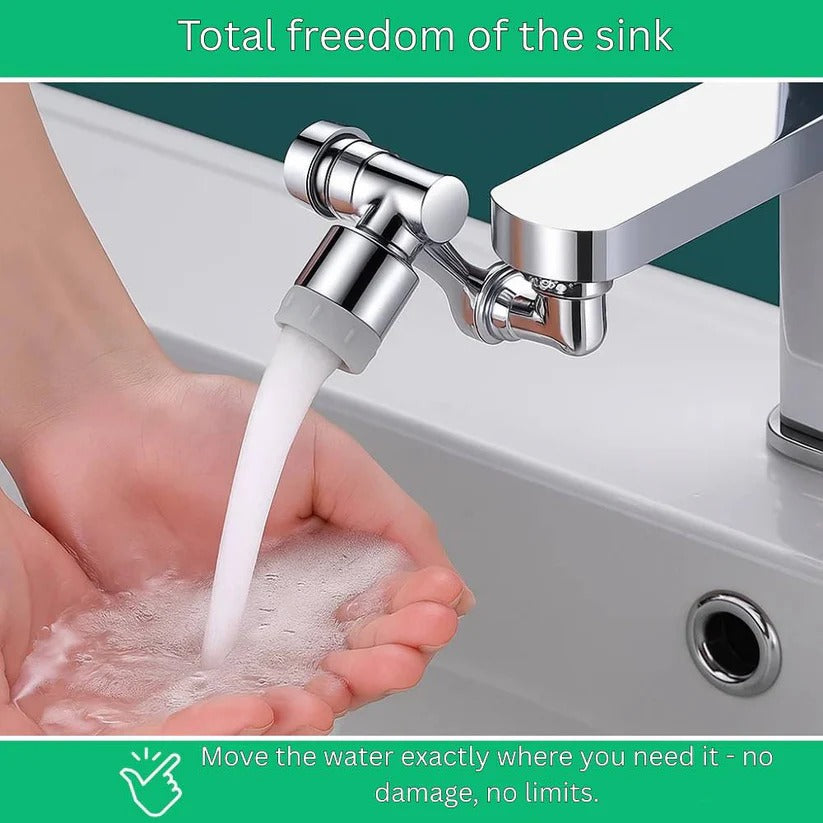 360-Degree Adjustable Faucet Attachment with Water Saver