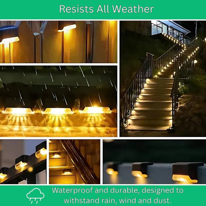 Solar-Powered LED Outdoor Lights with Smart Dusk-to-Dawn Sensor