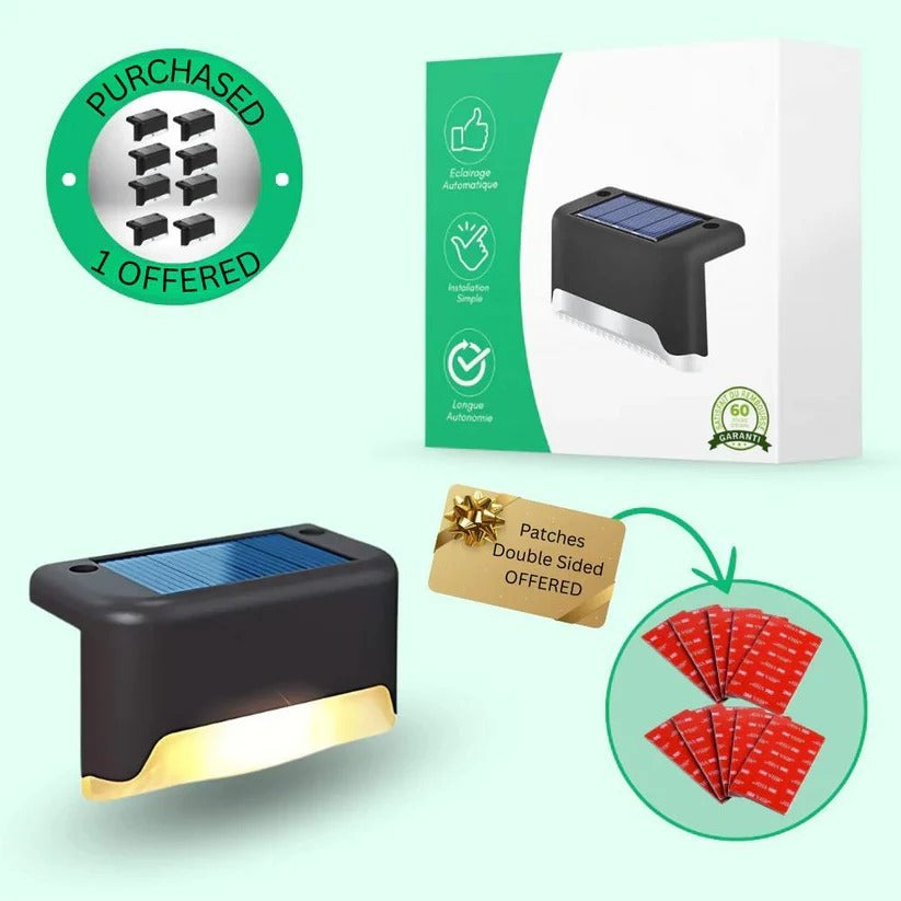 Solar-Powered LED Outdoor Lights with Smart Dusk-to-Dawn Sensor