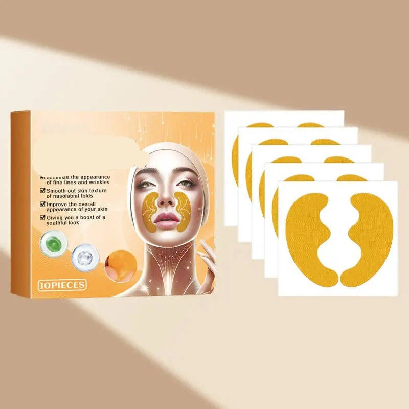 Revitalizing Facial Patches for Smile Lines and Forehead, 10 Pack