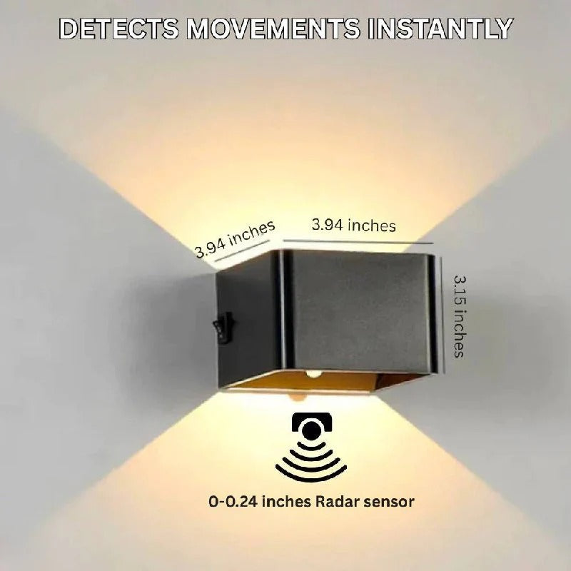 Cordless Rechargeable Wall Light with Elegant Ambient Glow