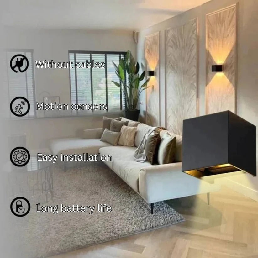 Cordless Rechargeable Wall Light with Elegant Ambient Glow