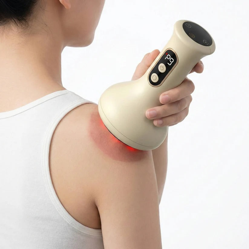Rechargeable Cupping Therapy Device with Adjustable Heat & Dual Light