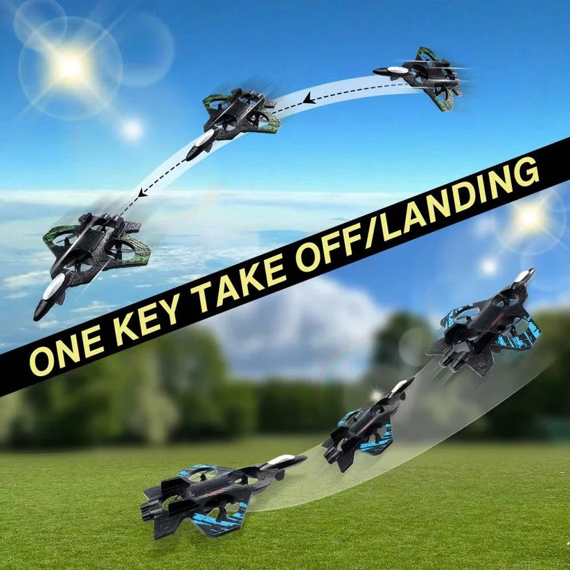 Easy-Fly Stunt Airplane with LED Lights and 360° Tricks