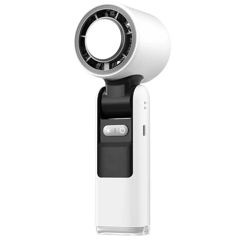 Versatile 3-in-1 Rechargeable Hand Fan with Flashlight & Display