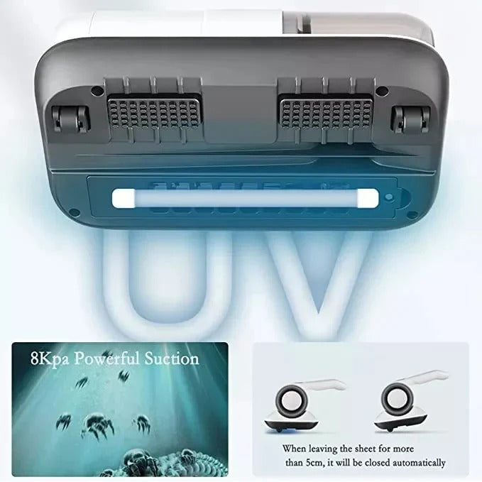 Cordless Mattress Cleaner with UV Technology and Powerful Suction