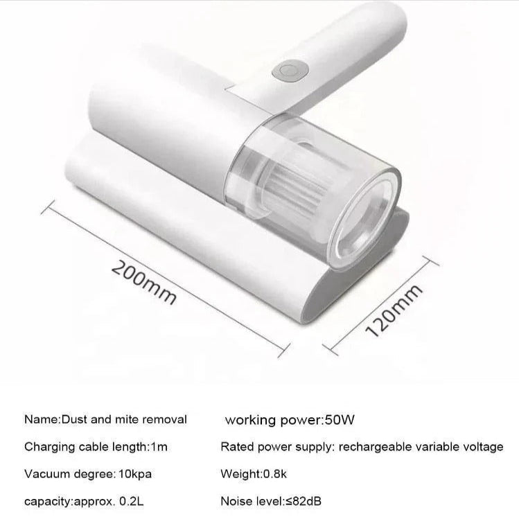 Cordless Mattress Cleaner with UV Technology and Powerful Suction