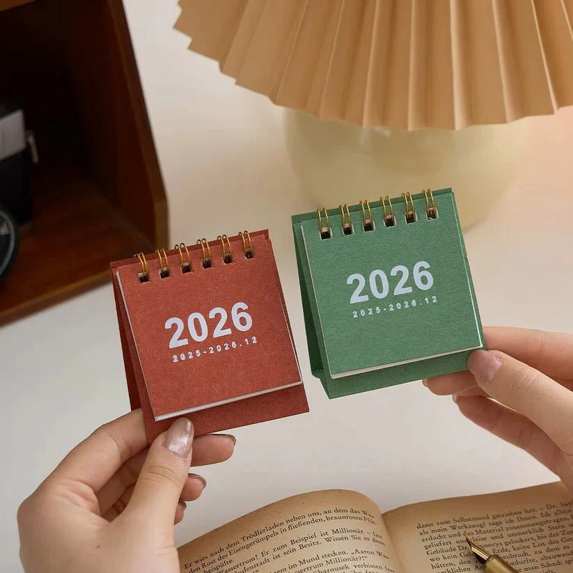 2026 Desk Calendar with Daily Planning and Easy Flip Design