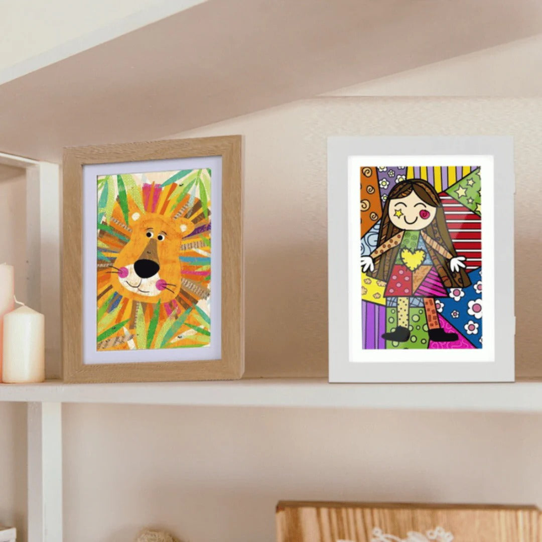 Innovative Rotating Frame for Showcasing Kids' Art - Holds 150 Pieces