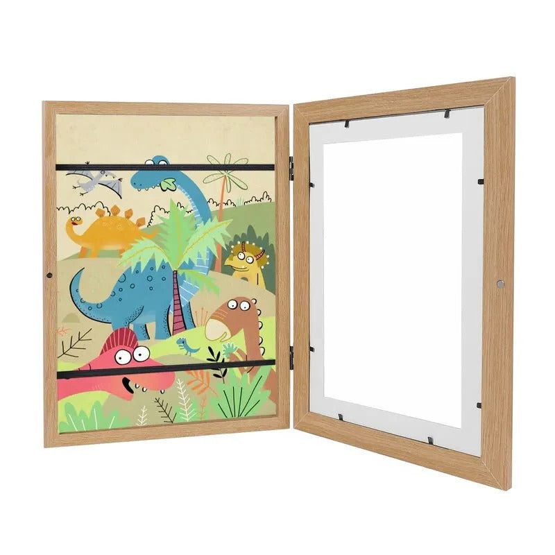 Innovative Rotating Frame for Showcasing Kids' Art - Holds 150 Pieces
