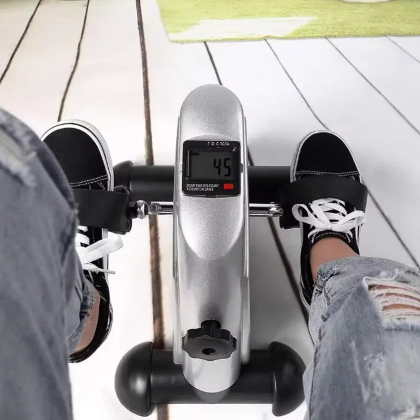 Compact Under-Desk Pedal Exerciser with Adjustable Resistance & Display