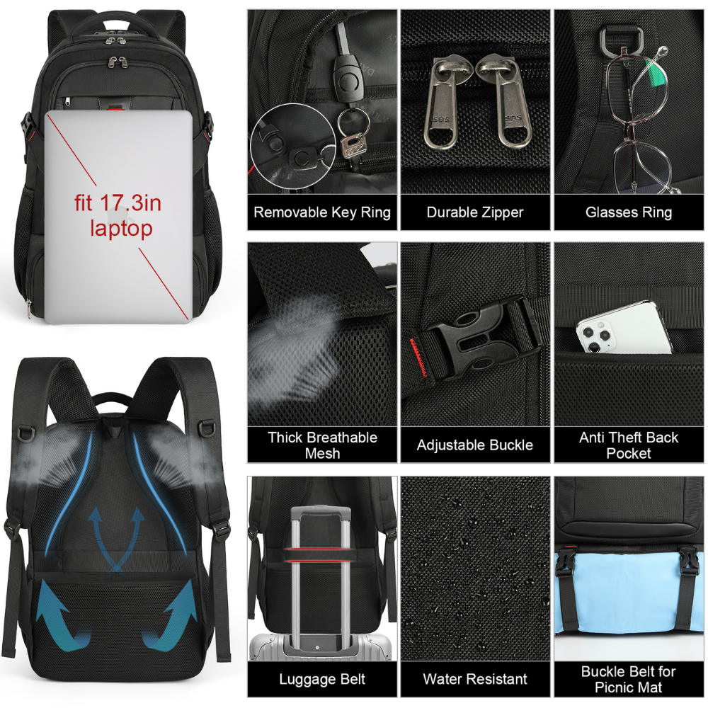 Ultimate Travel Backpack with Insulated Laptop Compartment