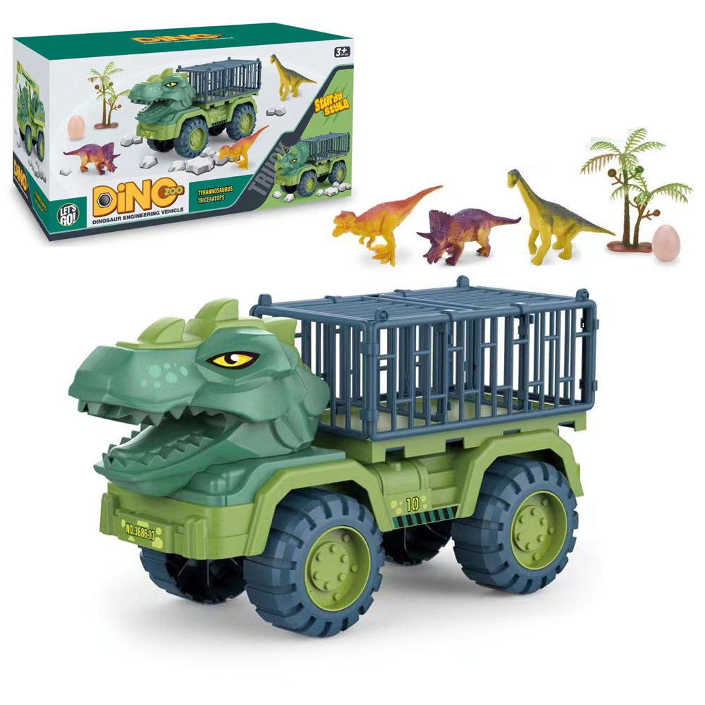 Jurassic Adventure Truck Playset with Carrying Cage and Figures