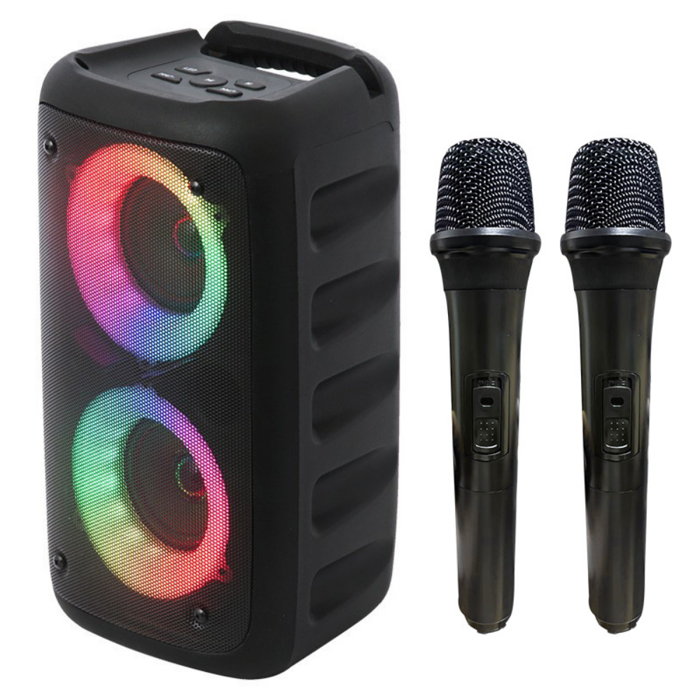 Ultimate Portable Karaoke System with Dual Microphones