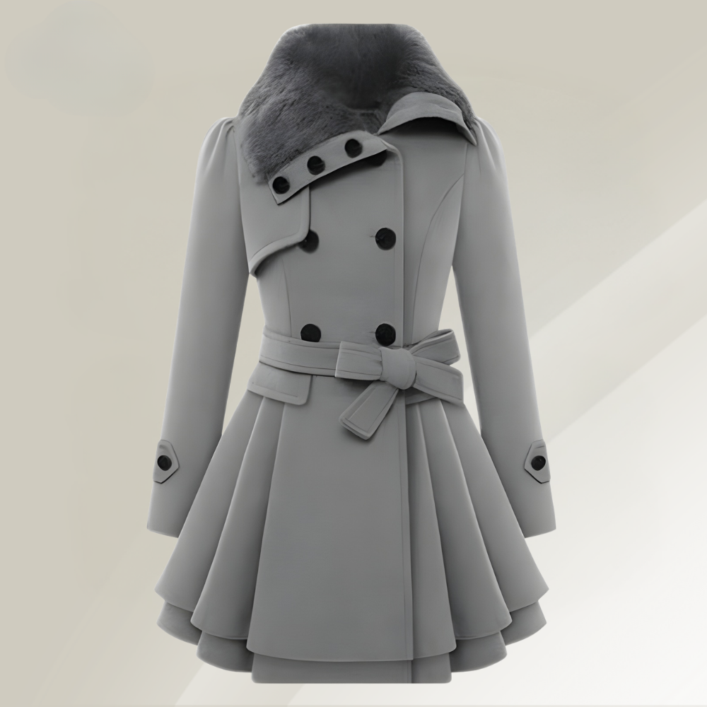 Chic Women's Winter Jacket with Luxurious Faux Fur Collar