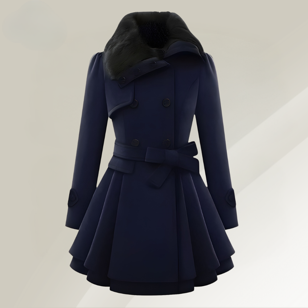Chic Women's Winter Jacket with Luxurious Faux Fur Collar